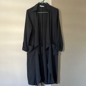 Drapey Open Trench Coat/Duster